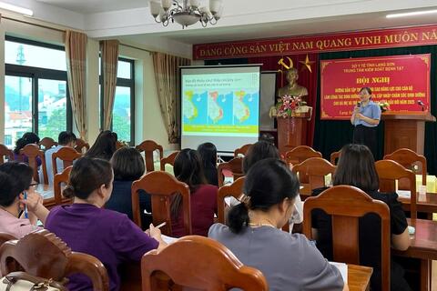 Hội nghị hướng dẫn tập trung nâng cao năng lực cho cán bộ làm công tác dinh dưỡng