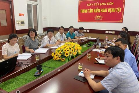 Trung tâm Kiểm soát bệnh tật tham gia họp trực tuyến với đoàn đánh giá độc lập JEE do WHO đề cử